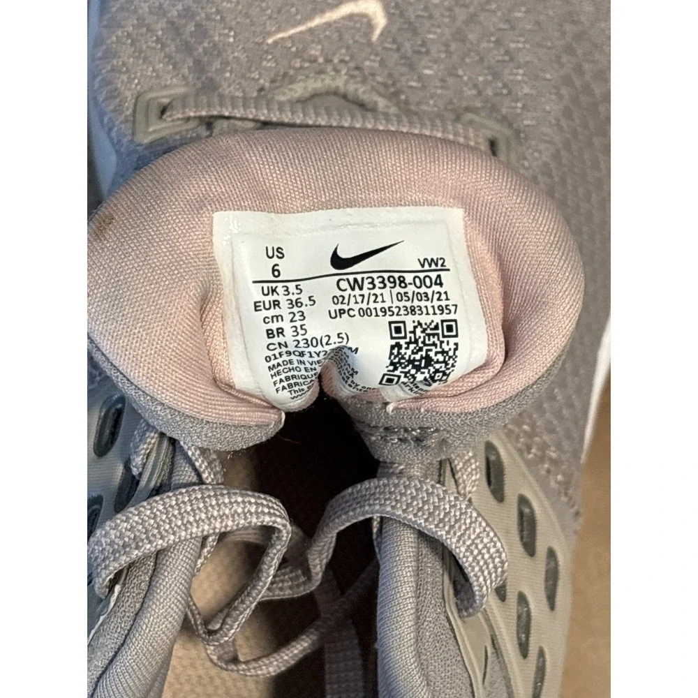 Nike‎ Air Max Bella TR 4 Womens Training Shoes Grey Rose Gold CW3398-004 Size 6